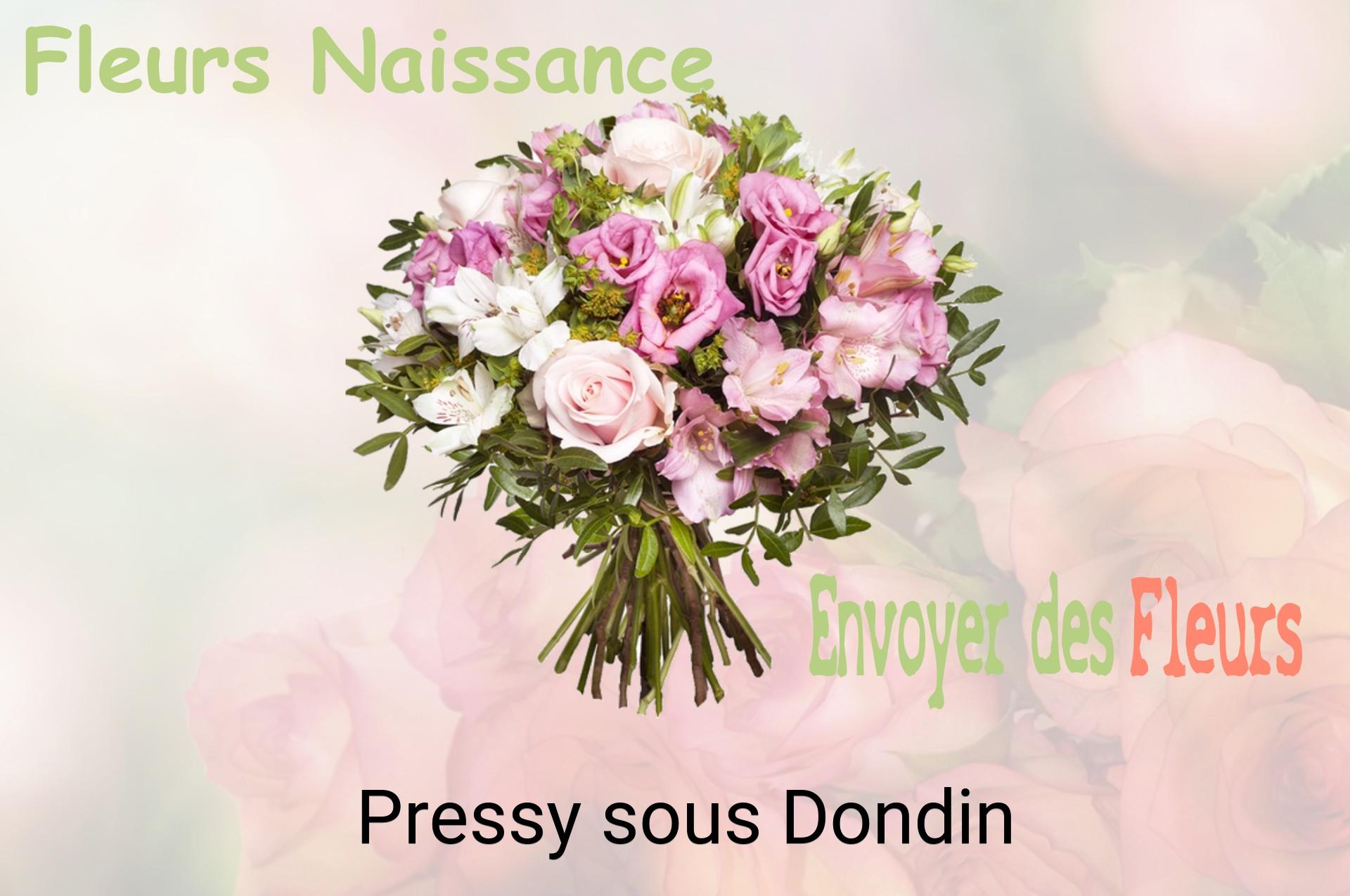 Bouquet de fleurs de naissance livré à Pressy-sous-Dondin